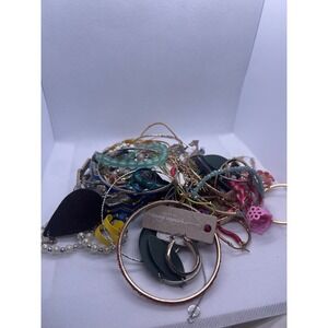 Mixed Lot Costume Jewelry Bracelets Earrings Necklaces‎ Bangles Garden Party